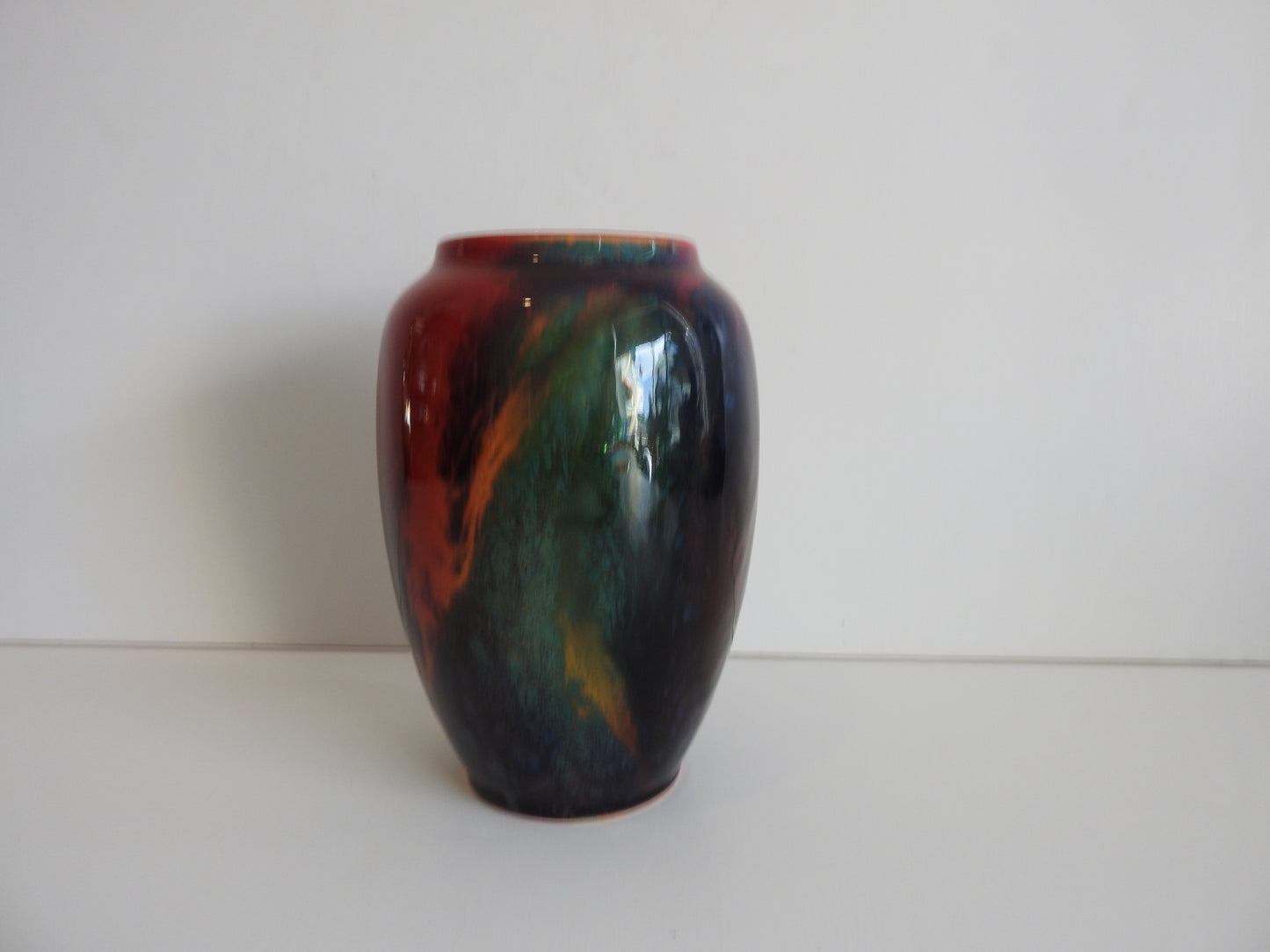 Royal Doulton Flambe 1930's Sung vase signed Noke