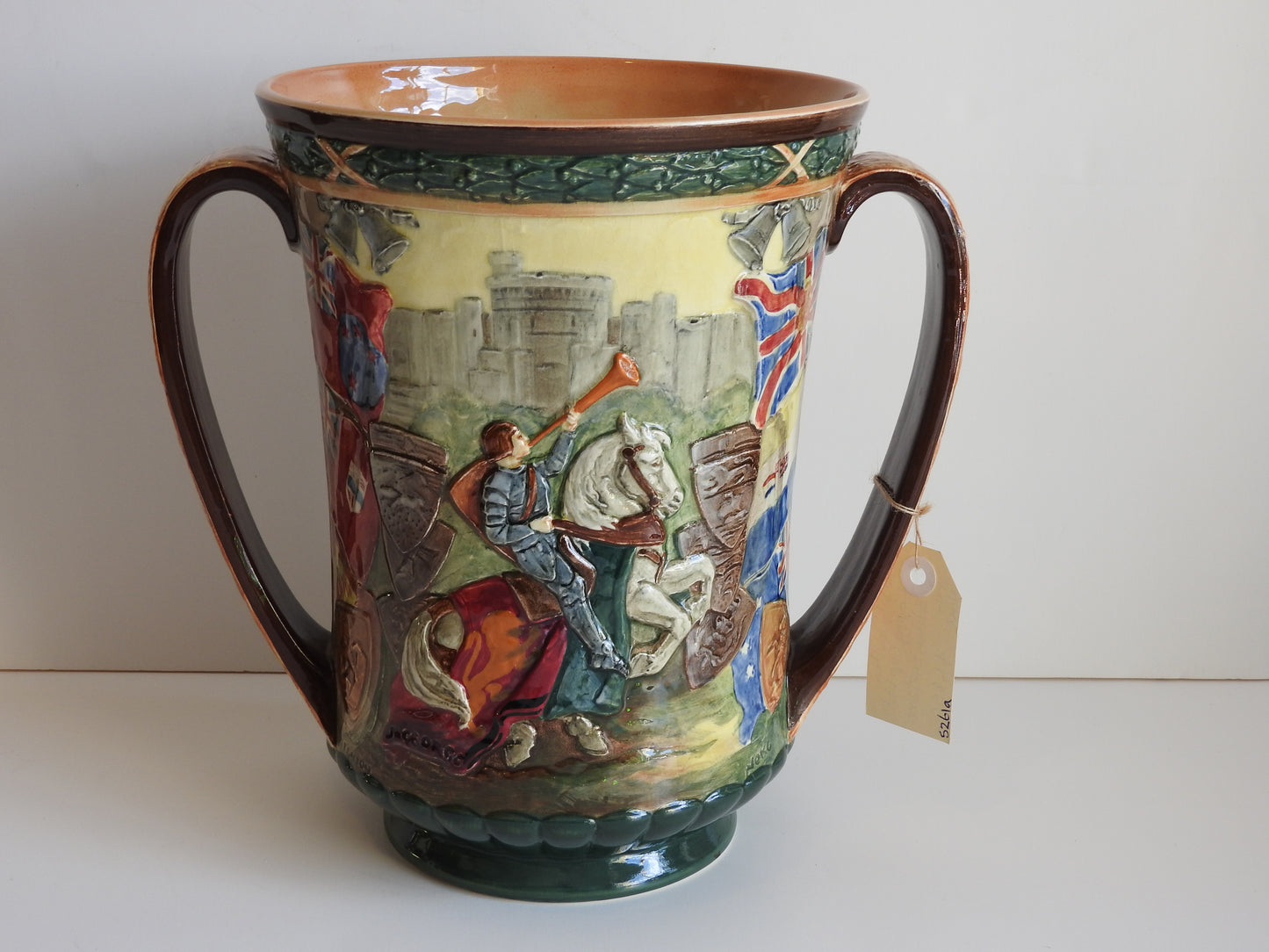 Doulton Loving Cup Ltd Edition 548/2000 1936 Signed note