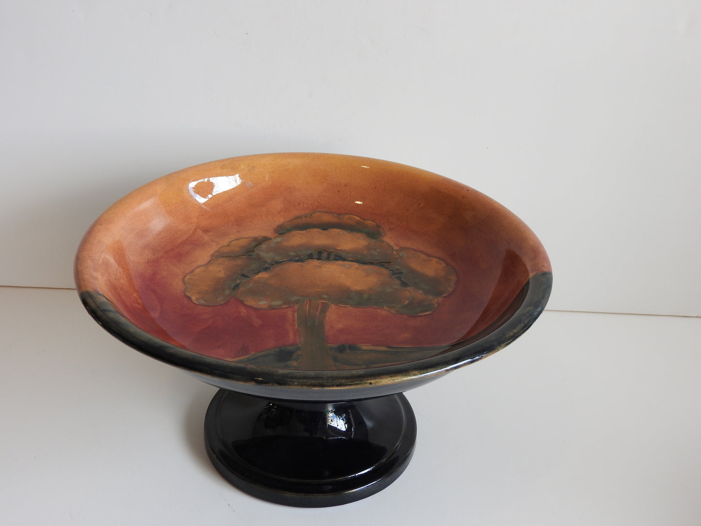 William Moorcroft Eventide large Comport c1920's