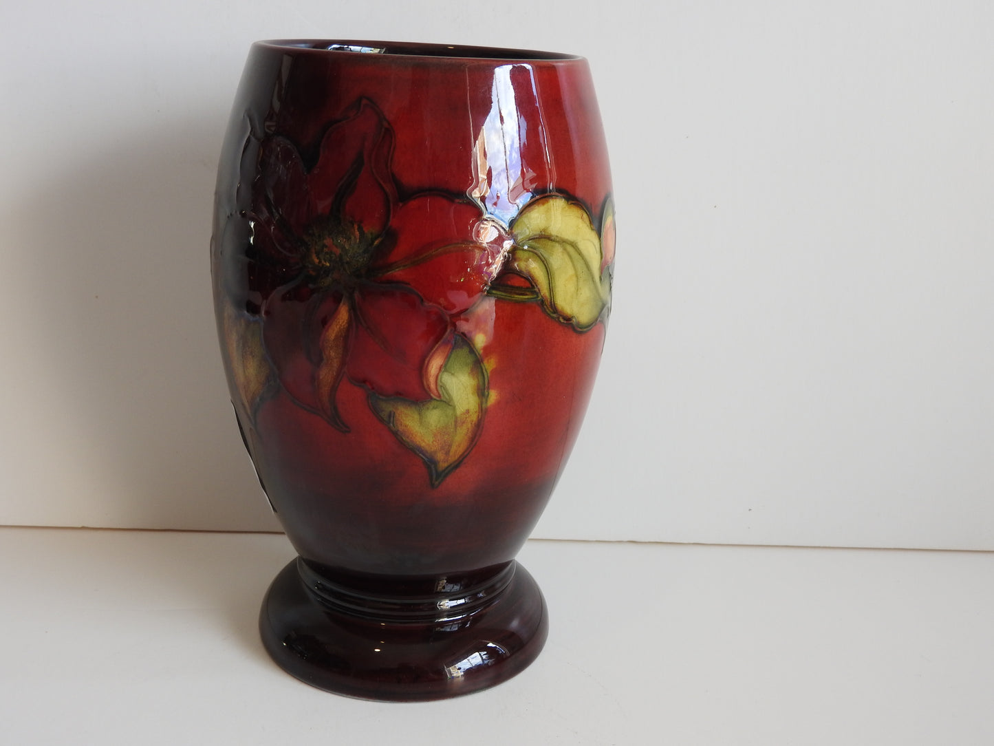 Moorcroft Flambe Clematis Vase c1940's