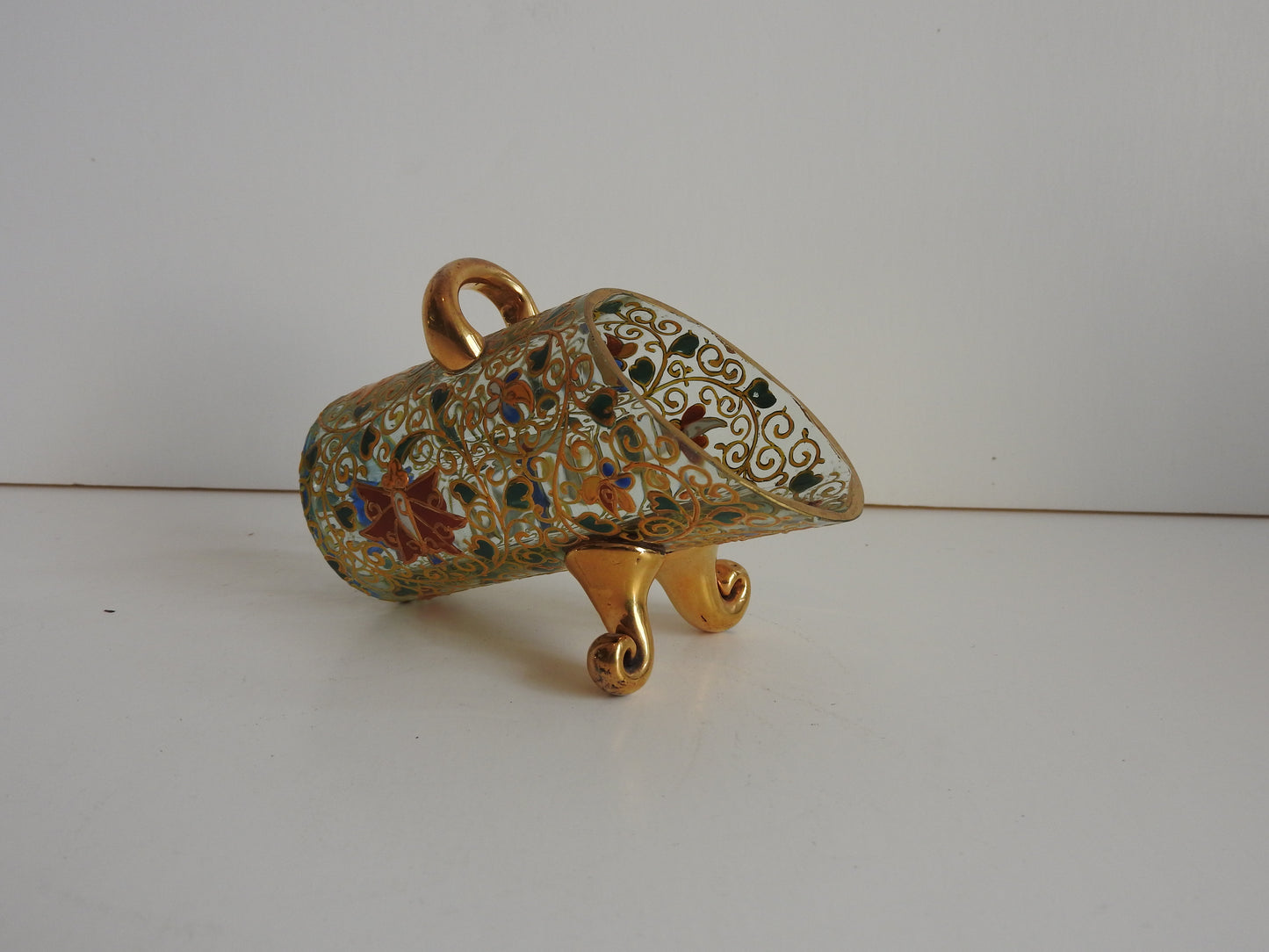 Moser Glass Sugar Scuffle c1930's