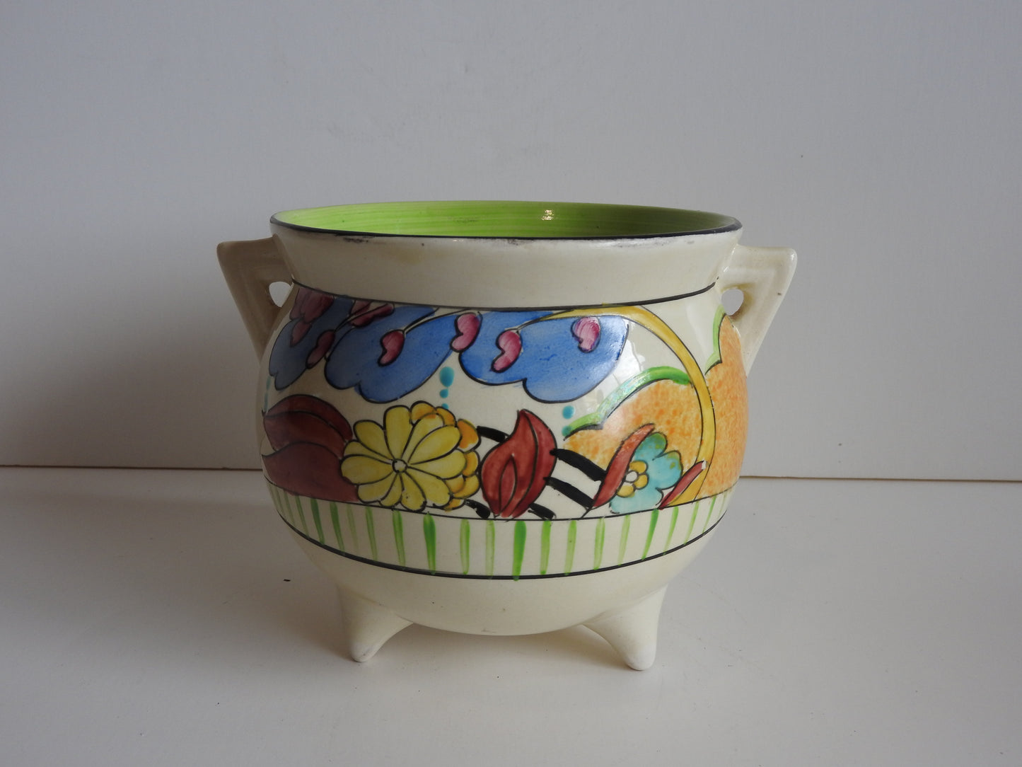 Clarice Cliff Moonlight Bizarre Large Cauldron 1932-33