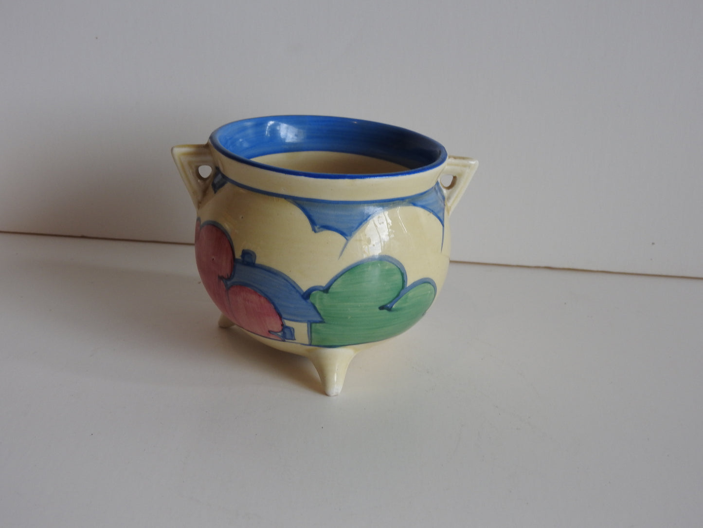 Clarice Cliff Pastel Autumn Bizarre small Cauldron