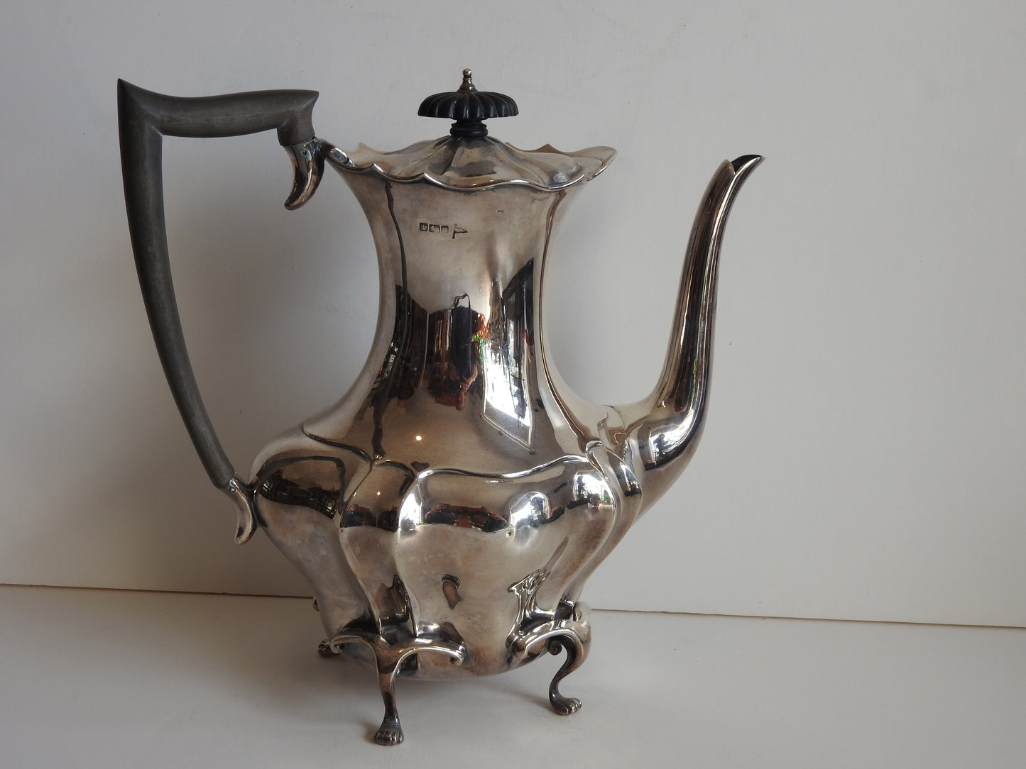Sterling Silver Coffee Pot W & Hall 1905 635g